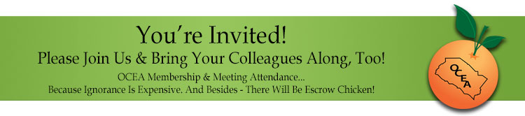 OCEA - You're invited! Please join us, and bring a colleague or two!